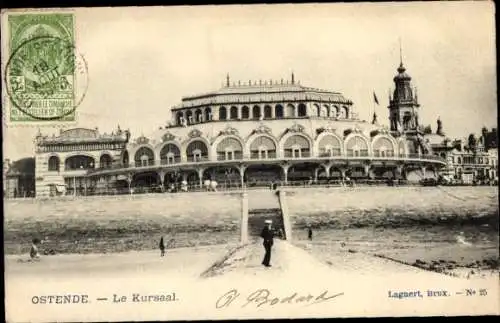 Ak Oostende Ostende Westflandern, Le Kursaal