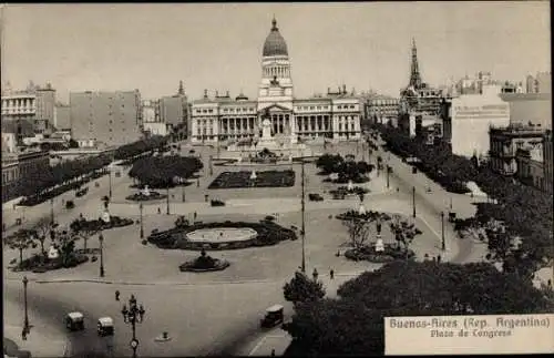 Ak Buenos Aires Argentinien, Plaza de Congreso