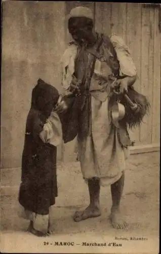 Ak Marokko, Maghreb, Araber, Händler, Kind