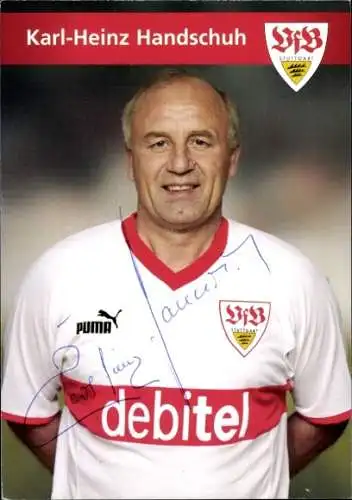 Autogrammkarte Fußball, Karl-Heinz Handschuh, VfB Stuttgart