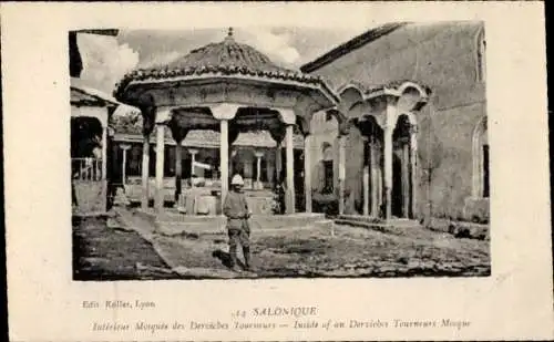 Ak Saloniki Thessaloniki Griechenland, Innenmoschee der wirbelnden Derwische