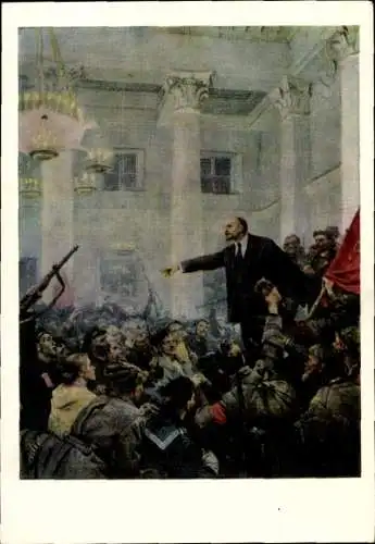 Künstler Ak Serov, Geschichte Russland, Lenin