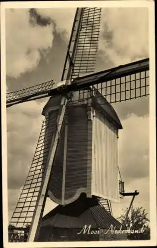 Ak Mooi Drenthe Niederlande, Windmühle