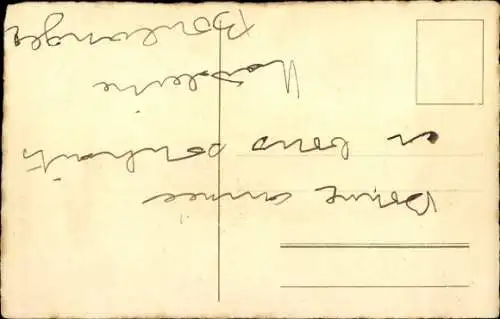 Ak Gemaltes Portrait eines Jungen, Grüner Hut, Hose, Schleife