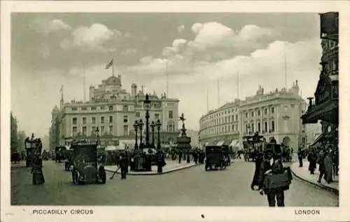 AK London City England, Picadilly Circus