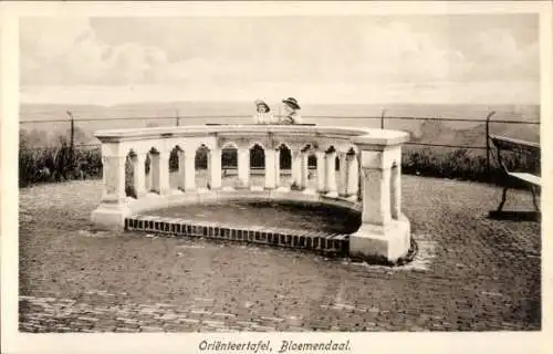 Ak Bloemendaal Nordholland Niederlande, Orientierungstafel