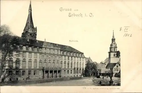 Ak Erbach im Odenwald Hessen, Schloss