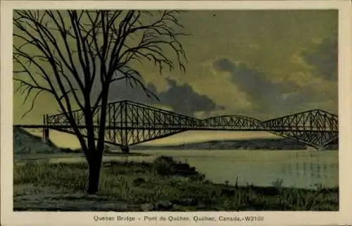 Ak Quebec Kanada, Brücke