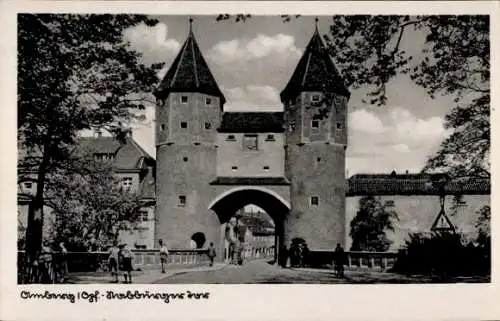 Ak Amberg in der Oberpfalz Bayern, Nabburger Tor