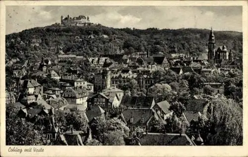 Ak Coburg in Oberfranken, Panorama, Veste