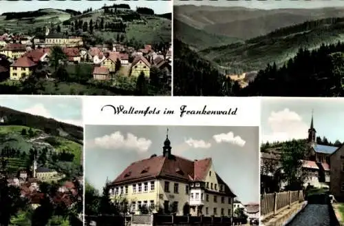 Ak Wallenfels in Oberfranken, Panorama, Gebäude, Teilansicht