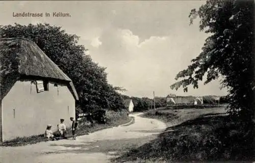 Ak Keitum auf Sylt, Landstraße