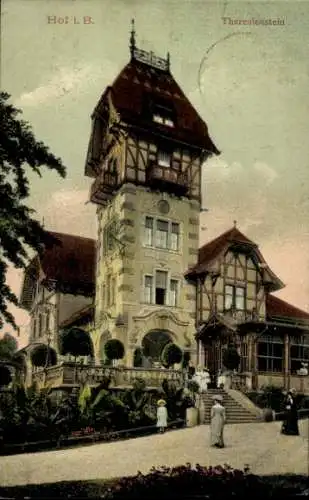 Ak Hof an der Saale Oberfranken Bayern, Theresienstein