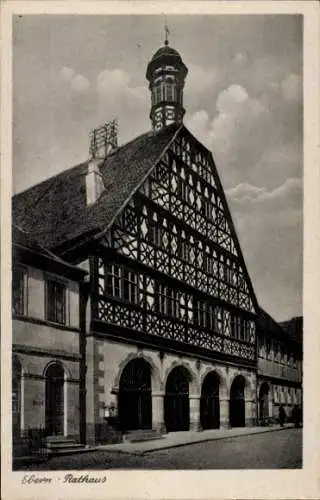 Ak Ebern in Unterfranken, Rathaus
