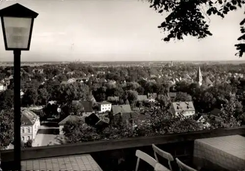 Ak Dachau in Oberbayern, Blick vom Schloss-Cafe auf die Stadt