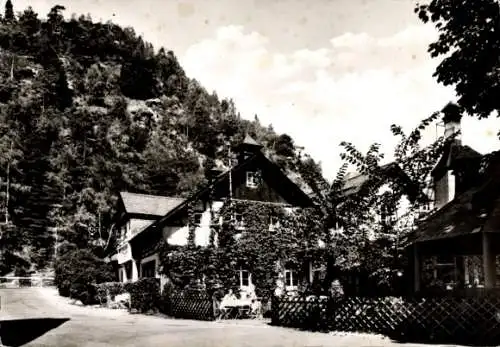 Ak Falkenstein Ludwigsstadt in Oberfranken, Brauerei Gaststätte