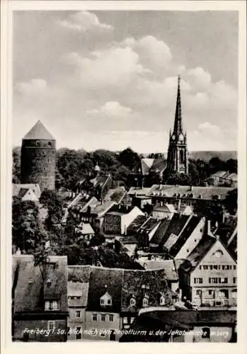 Ak Freiberg in Sachsen, Donatturm, Jakobikirche