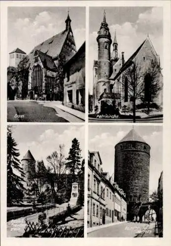 Ak Freiberg in Sachsen, Dom, Petrikirche, Schloss Freudenstein, Donatsturm