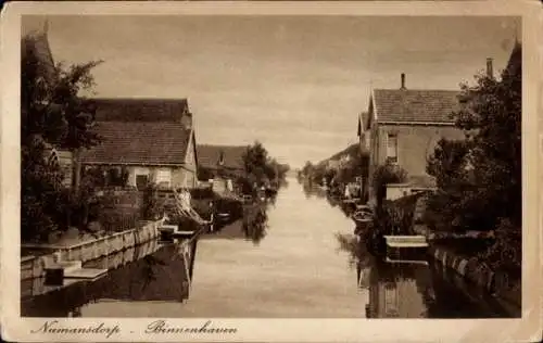 Ak Numansdorp Südholland Niederlande, Binnenhaven