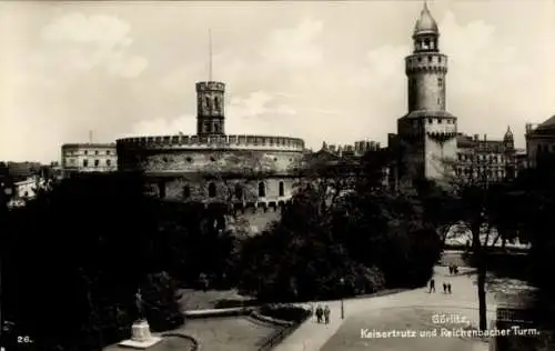 Ak Görlitz in der Lausitz, Kaisertrutz, Reichenbacher Turm