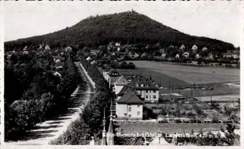 Ak Klein Biesnitz Görlitz in der Lausitz, Landeskrone, Gesamtansicht