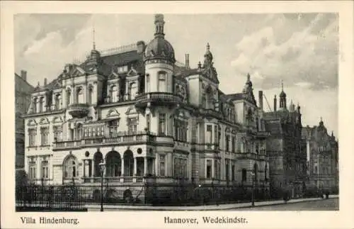 Ak Hannover in Niedersachsen, Wedekindstraße, Villa Hindenburg