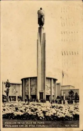 Ak Brüssel, Weltausstellung 1935, Pavillon der Stadt Paris