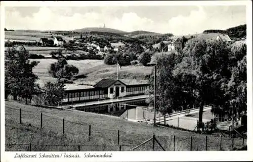 Ak Schmitten im Taunus Hessen, Schwimmbad