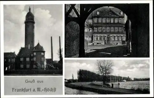 Ak Höchst Frankfurt am Main, Turm, Gasthaus zum Bären