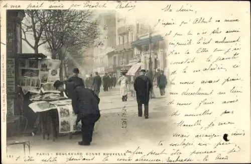 Ak Paris II. Börsenviertel, Boulevard gute Nachrichten