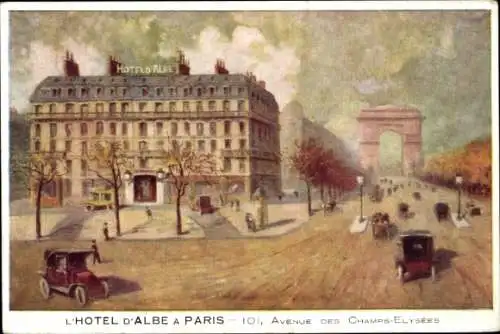 Ak Paris VIII., L'Hotel d'Albe, 101, Avenue des Champs-Elysees