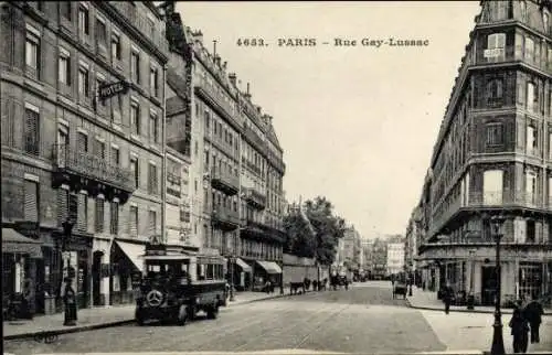 Ak Paris V., Rue Gay-Lussac