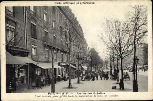 Ak Paris V., Avenue des Gobelins