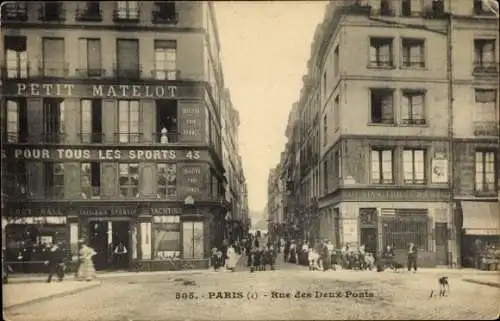 Ak Paris IV., Rue des Deux-Ponts, Petit Matelot