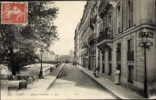 Ak Paris IV., Quai d'Orleans