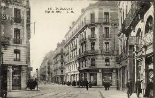 Ak Toulouse Haute Garonne, Rue de Metz