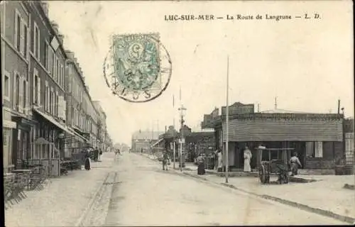 Ak Luc sur Mer Calvados, La Route de Langrune