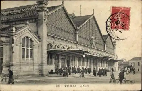 Ak Orléans Loiret, Gare