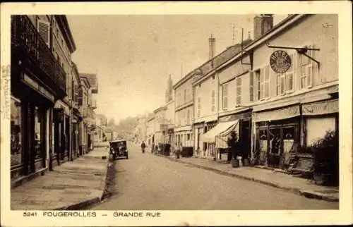 Ak Fougerolles Haute-Saône, Grande Rue