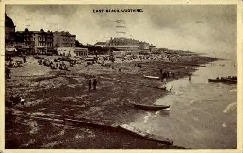 Ak Worthing West Sussex England, East Beach