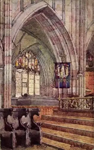 Künstler Ak Malvern Worcestershire England, Priory Church