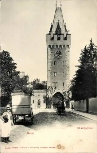 Ak Basel Stadt Schweiz, St. Alban Tor