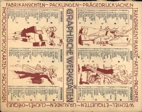 Steindruck Ak Aarau Kanton Aargau, Obertor Turm, Kalender, Reklame Graphische Werkstätten