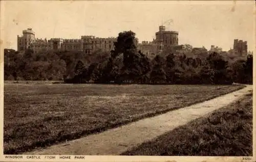 Ak Windsor Berkshire England, Windsor Castle, Home-Park