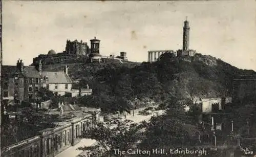 Ak Edinburgh Schottland, Calton-Hill