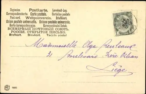 Ak Drei Hundewelpen auf einer Decke