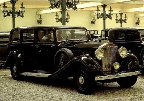Ak Rolls Royce Limousine Phantom III 1938, Auto von Charlie Chaplin, Nat. Automobil-Museum Mulhouse