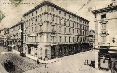 Ak Milano Mailand Lombardia, Grand Hotel Milan, I. Spatz