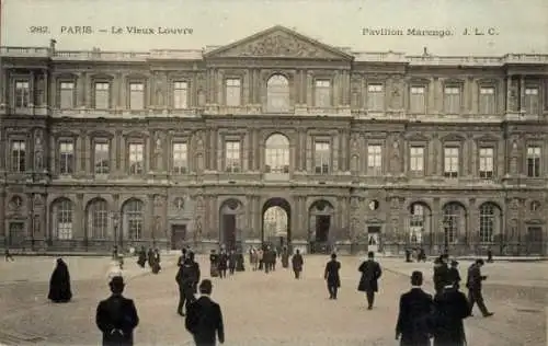Ak Paris I Louvre, Louvre, Pavillon Marengo