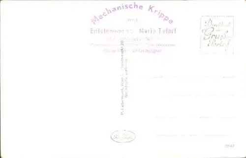 Ak Maria Taferl in Niederösterreich, Mechanische Krippe, Entstehung von Maria Taferl